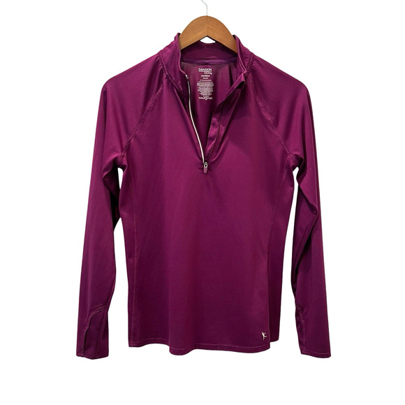 Danskin Now Womens Purple Semi-fitted 1/4 Zip Athletic Top Size Medium - Picture 1 of 11